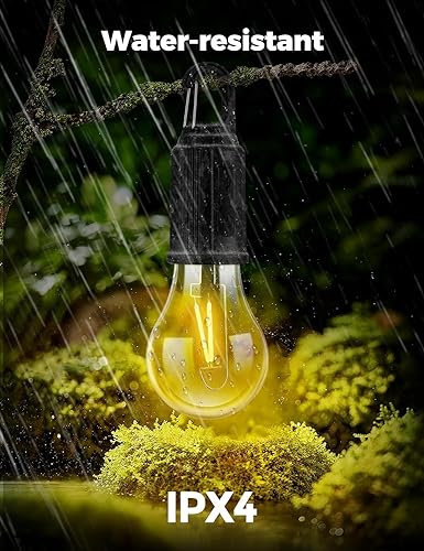 Pack of 2 Rechargeable LED hanging lights | Hook Design | 3 Modes | Water Proof